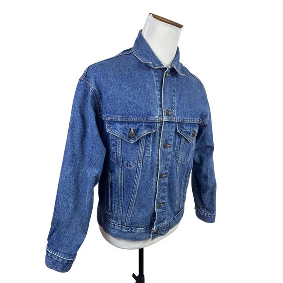 International Denim Vintage Mickeys Toontown Disneyland Denim Jacket Unisex M - Picture 3 of 10